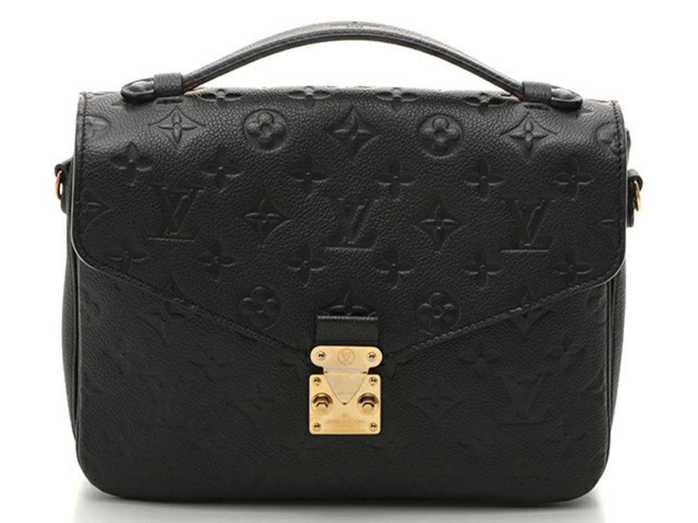 LOUIS VUITTON Pochette Metis Mono Empreinte Noir Black